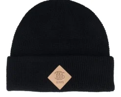 New Djinns Basic Beanie Waffle Waffle Cuff - Black