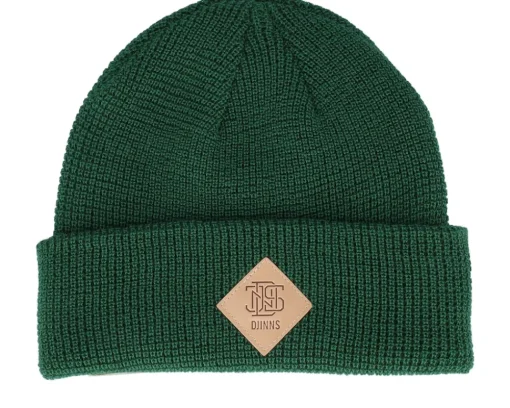 New Djinns Basic Beanie Waffle Waffle Cuff - Black