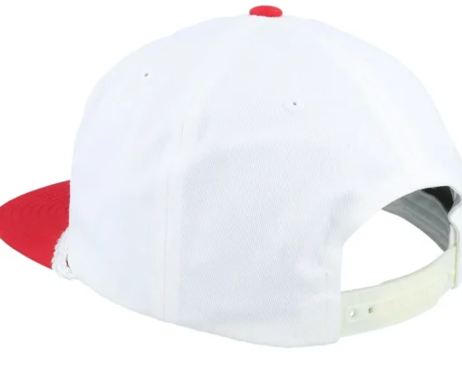 Clearance Brixton Bass Brains Swim High Profile White/Red Snapback -