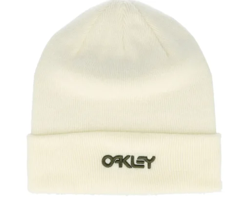 Cuff Beanies-Oakley B1b Logo Beanie Arctic White Cuff -