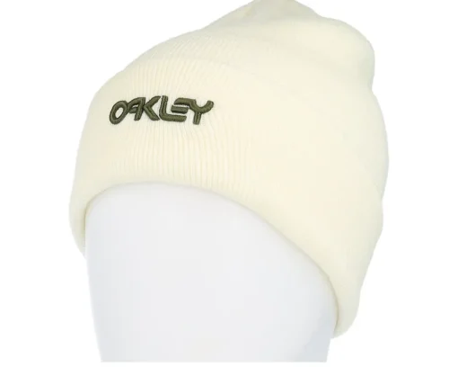 Cuff Beanies-Oakley B1b Logo Beanie Arctic White Cuff -
