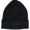 Cuff Beanies-Oakley B1b Logo Beanie Blackout Black Cuff -