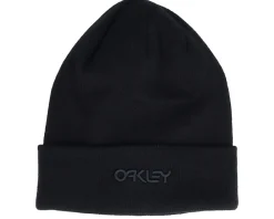 Cuff Beanies-Oakley B1b Logo Beanie Blackout Black Cuff -
