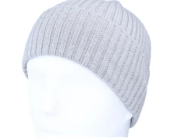 Cuff Beanies-MJM Hats Beanie 100% Merino Wool Grey Cuff -