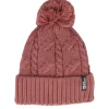 Pom Beanies-Jack Wolfskin Beanie Apple Butter Pom - Pink