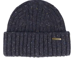 Cuff Beanies-Stetson Beanie Donegal Wool Navy Cuff -