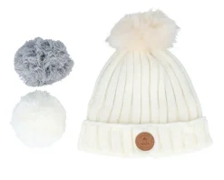 Pom Beanies-Cabaïa Beanie Kir Royal White Pom -