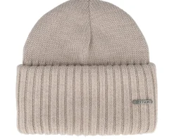 Cuff Beanies-Stetson Beanie Merino Light Hazel Cuff -