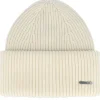 Cuff Beanies-Stetson Beanie Merino Off White Cuff -