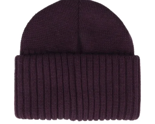 Cuff Beanies-Stetson Beanie Merino Plum Cuff -