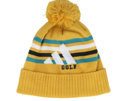 Pom Beanies-Adidas Beanie Preloved Pom - Yellow