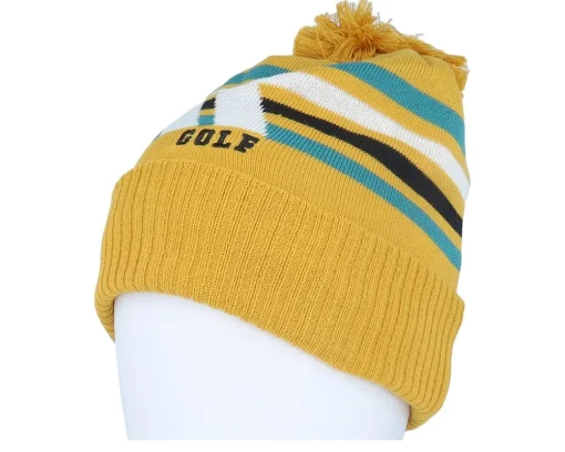 Pom Beanies-Adidas Beanie Preloved Pom - Yellow