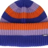 Cuff Beanies-Stetson Beanie Stripes Wool Freestyle Royal/Lilac/Orange Cuff -