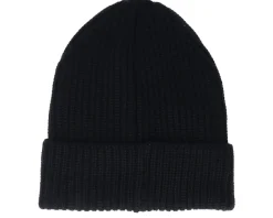 Cuff Beanies-Stetson Beanie Wool/Acryl Black Cuff -