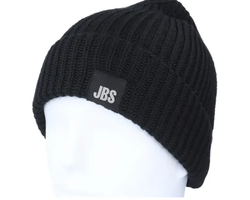 Cuff Beanies-Stetson Beanie Wool/Acryl Black Cuff -