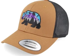 Clearance Wild Spirit Bear & Nature Caramel/Black Trucker -
