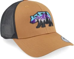 Clearance Wild Spirit Bear & Nature Caramel/Black Trucker -