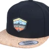 Snapback-Wild Spirit Bear Mountain Patch Black/Cork Snapback -