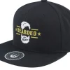 Snapback-Bearded Man Beard Logo Black Snapback -