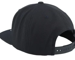 Snapback-Bearded Man Beard Logo Black Snapback -