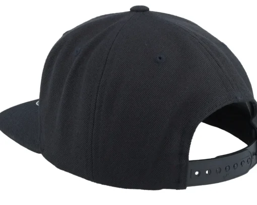 Snapback-Bearded Man Beard Logo Black Snapback -