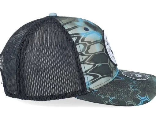 Trucker-Bearded Man Beard Logo R 112p Kryptek Neptune/Black Trucker -