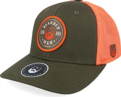 Trucker-Bearded Man Beard Logo R 112p Kryptek Neptune/Black Trucker -