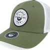 Trucker-Bearded Man Beard Logo R Retro Oiive/White Trucker - Green