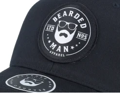 Sale Bearded Man Beard Logo R Wooly Combed Flexfit - Black