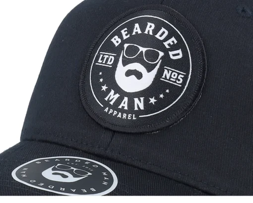 Sale Bearded Man Beard Logo R Wooly Combed Flexfit - Black