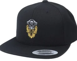 Snapback-Iconic Bearded Pirate Black Snapback -
