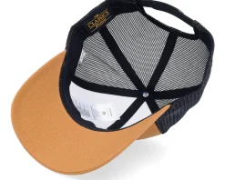Trucker-Bearded Man Bearded Rock Sign Scull Caramel/Black Trucker -