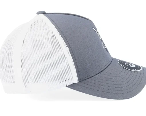 Trucker-Bearded Man Bearded Rock Sign Scull Grey/White Trucker -