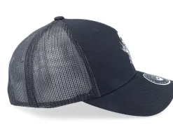 Trucker-Bearded Man Bearded Rockstar Scull Black Trucker -