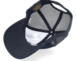Trucker-Bearded Man Bearded Rockstar Scull Black Trucker -