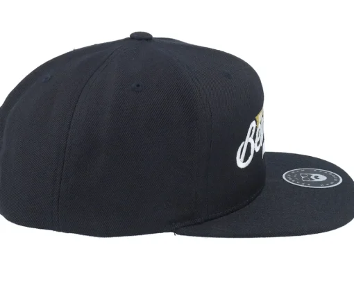 Snapback-Bearded Man Bearded Script Black Snapback -