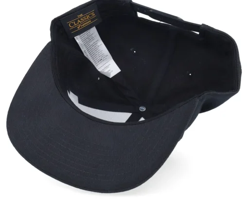 Snapback-Bearded Man Bearded Script Black Snapback -