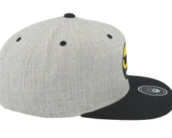 Snapback-Bearded Man Bearded Smiley Grey/Black Snapback -