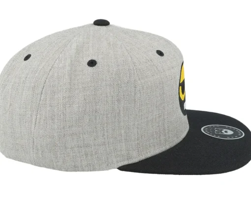 Snapback-Bearded Man Bearded Smiley Grey/Black Snapback -