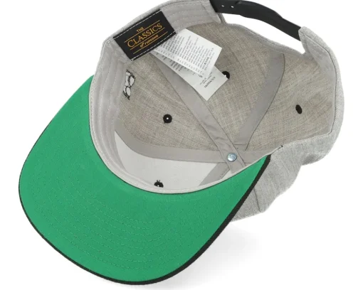 Snapback-Bearded Man Bearded Smiley Grey/Black Snapback -