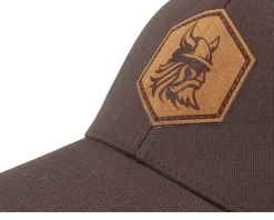 Sale Vikings Bearded Viking Helmet Flexfit - Brown