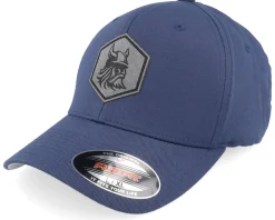 Flexfit-Vikings Bearded Viking Helmet Navy Flexfit Wooly Combed - Blue
