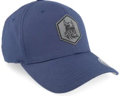 Flexfit-Vikings Bearded Viking Helmet Navy Flexfit Wooly Combed - Blue