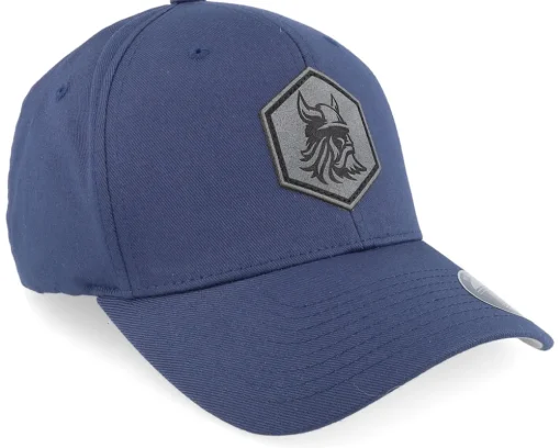Flexfit-Vikings Bearded Viking Helmet Navy Flexfit Wooly Combed - Blue