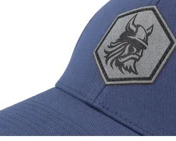 Flexfit-Vikings Bearded Viking Helmet Navy Flexfit Wooly Combed - Blue