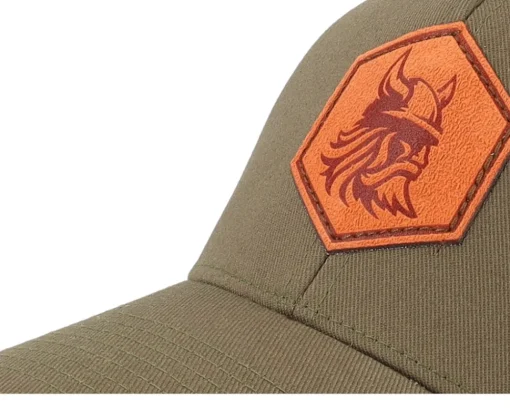 Flexfit-Vikings Bearded Viking Helmet Olive Flexfit Wooly Combed - Green