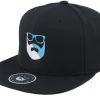 Snapback-Bearded Man Beardheart Black Snapback -