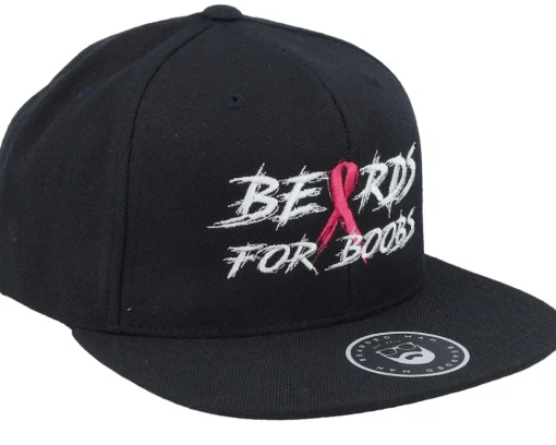 Snapback-Bearded Man Beards For Boobs Black Snapback -