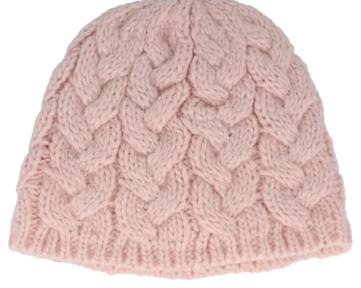 Online Seeberger Beautiful Cabl knit Beanie - Pink