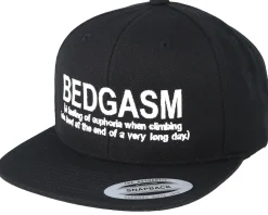 Snapback-Iconic Bedgasm Black Snapback -